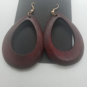 Wood - Women Bohenian Chic Wood Dangle Earrings